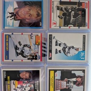 Wayne Gretzky Hockey Trading Card Set Of 6 In Collector Sleeves